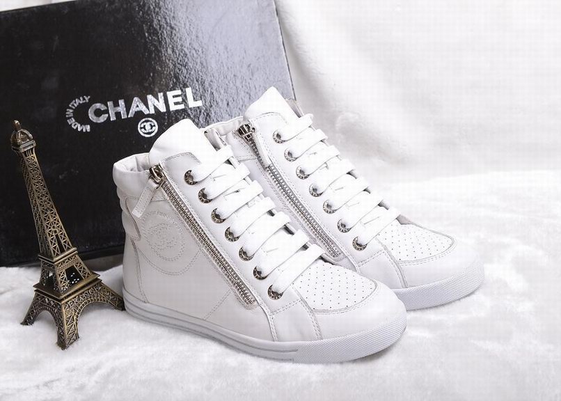 basket chanel blanche femme